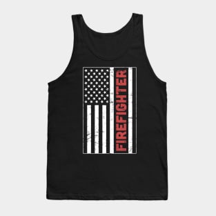 American Flag Firefighter Tank Top